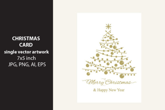 Christmas Card- Single Vector Artwork: A Versatile Design Resource