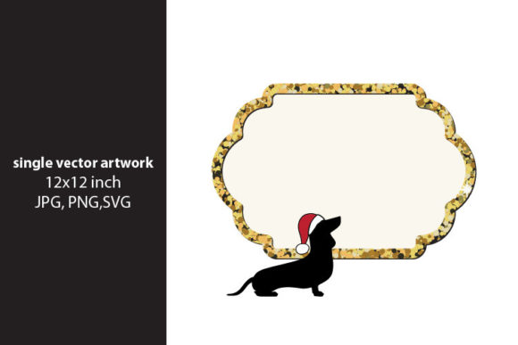 Christmas Puppy Frame: A Versatile Digital Art Resource for Creative Projects