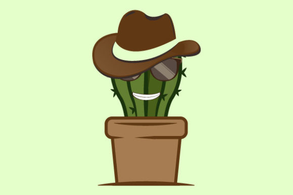 Discover the Unique Appeal of Cowboy Cactus with a Tie and Glasses Ill