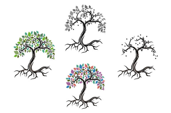 Exploring the Versatility of Abstract Olive Tree Vector Illustrations