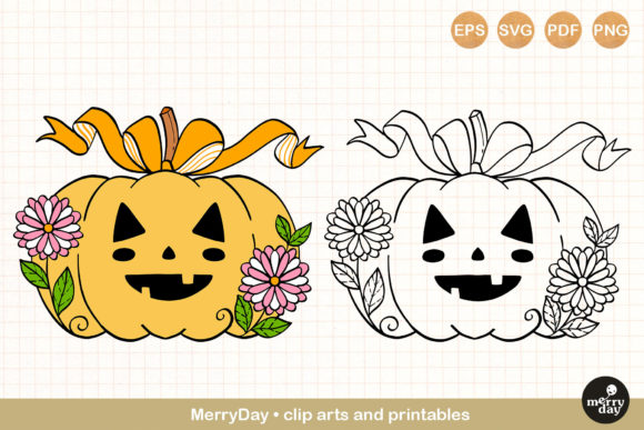 Halloween Pumpkin No.1 Clip Art Svg
