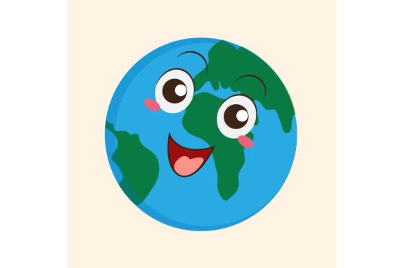Happy Green Earth Illustrations for Creative Projects