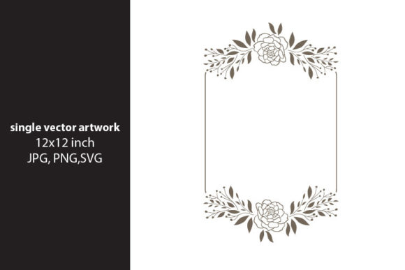 Rose - Floral Wreath: A Versatile Digital Art Resource for Creative Projects
