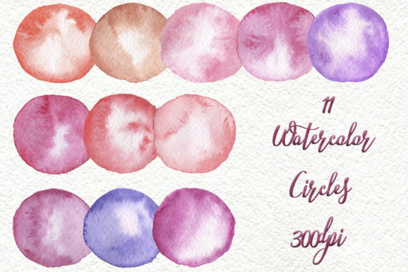 Watercolor Pastel Circles Clipart: A Versatile Design Resource