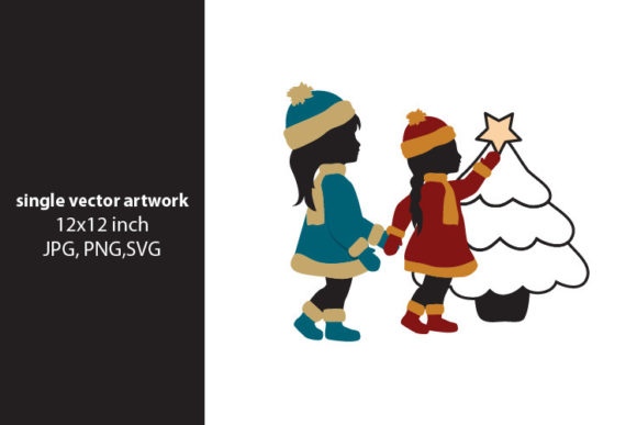 Winter Kids - Single Vector Artwork: A Versatile Digital Resource